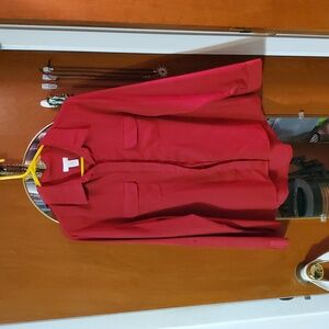 Chico's Women's Front Button Shirt in Red